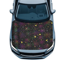 Stretch Polyester Car Hood Cover – Waterproof, Easy Install & Clean, All-Season Protection, Compatible with Most Cars