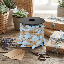 Künstliche Blättergirlande, künstliches Grün mit Juteschnur für Partydekoration, DIY-Hochzeitsdeko, Boho-Wohnaccessoires