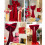 Red plush bow tie decoration for wedding and party backdrops 8