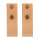 HEMOTON 2 PCS Drawers Cabinet Black Handles Single Hole Knobs 3