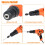1/4 Inch Hex Shank Keyless Drill Chuck Bit Set Silver Black 2