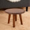 Household Solid Wood Stool Replacement Part Brown 1Set 8