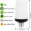 Flame Light Bulb E26 Flickering 4 Modes Upside-Down Effect 5