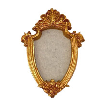 Mini Gold Frames - Small Gold Vintage Flower Oval Rectangle Baroque Frames Table Top Frame for Christmas Holiday Party Decor