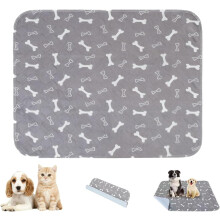 Washable Puppy Pads with Pheromones – Super Absorbent, Leak-Proof, Dog Bone Pattern, TPU Coating & Non-Slip Base, Reusable