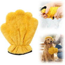 Corals Fleece Pet Grooming Gloves 2026 New Multi-Functional