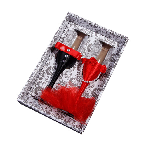 Champagne Flutes Bride Groom Rhinestone 2 pcs 1
