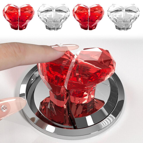 Toiletskylleknap hjerteformet 1 stk. 1
