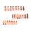 Halloween Nails 24Pcs Pumpkin Bat Design 1