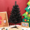 2 ft Pre-Lit Black Mini Artificial Christmas Tree 1