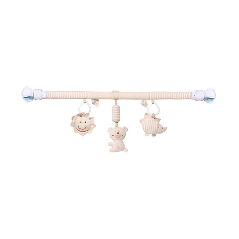 Newborns Sensory Development Toy Washable Organic Cotton Plush Crib Mobile With Soothing Sound Effects