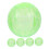 Running Hamster Wheel 5Pcs 4.7In Green Abs Interactive Ball 7