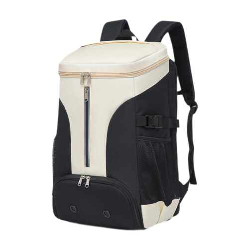 Badminton Backpack Adjustable Strap Multifunction for Outdoor Activities Gym White