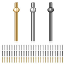 108 Piquets de Cribbage en Fer Fiables, Design Conique, Polyvalents, pour Jeu de Société (3 Couleurs)