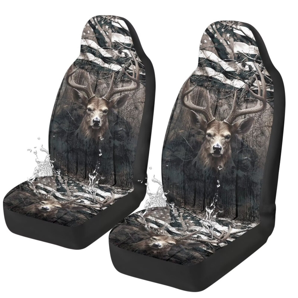 Camouflage Car Seat Covers Waterproof Universal Fit 2 Pack 9043876530654