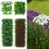 Faux Ivy Privacy Screen with Flowers 2 pcs 3
