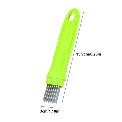 Trancheuse à oignons et à ail en acier inoxydable (1 pièce) 2