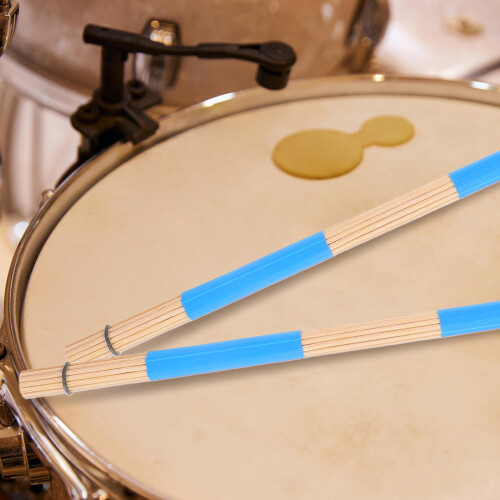 Professional Bamboo Drum Tools Sky-Blue Durable for Various Drums 2