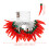 Chili Pepper LED String Lights for Decoration Red Plastic 5 Meter Long Battery Operated 2
