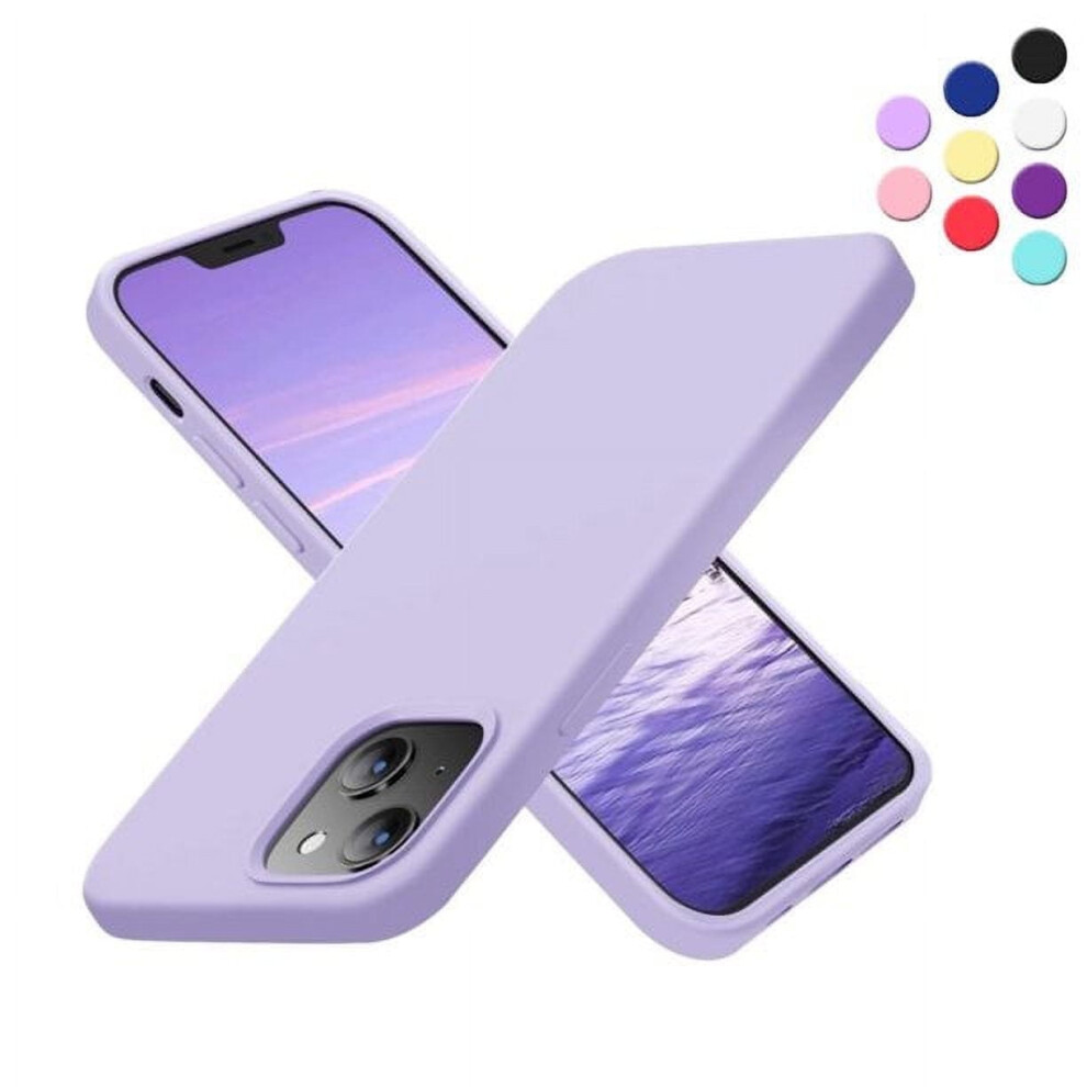 Silicone Soft Case Designed For Compatible With Iphone 14 Plus Shockproof Durable Slim Fit, Purple 9426043834937