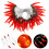 Chili Pepper LED String Lights for Decoration Red Plastic 5 Meter Long Battery Operated 6