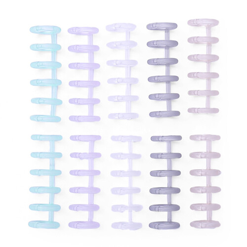 6-Hole Binding Spine Comb 12mm 80-Sheet 10PCS