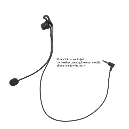 EJEAS Referee Headset, In-Ear Headphone with Microphone Replacement for V6 Pro/ V6C/ V4 Plus/ V4C Plus/ FBIM Intercom 2