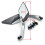 Motorcycle Rearview Mirror 8mm 10mm Red 2