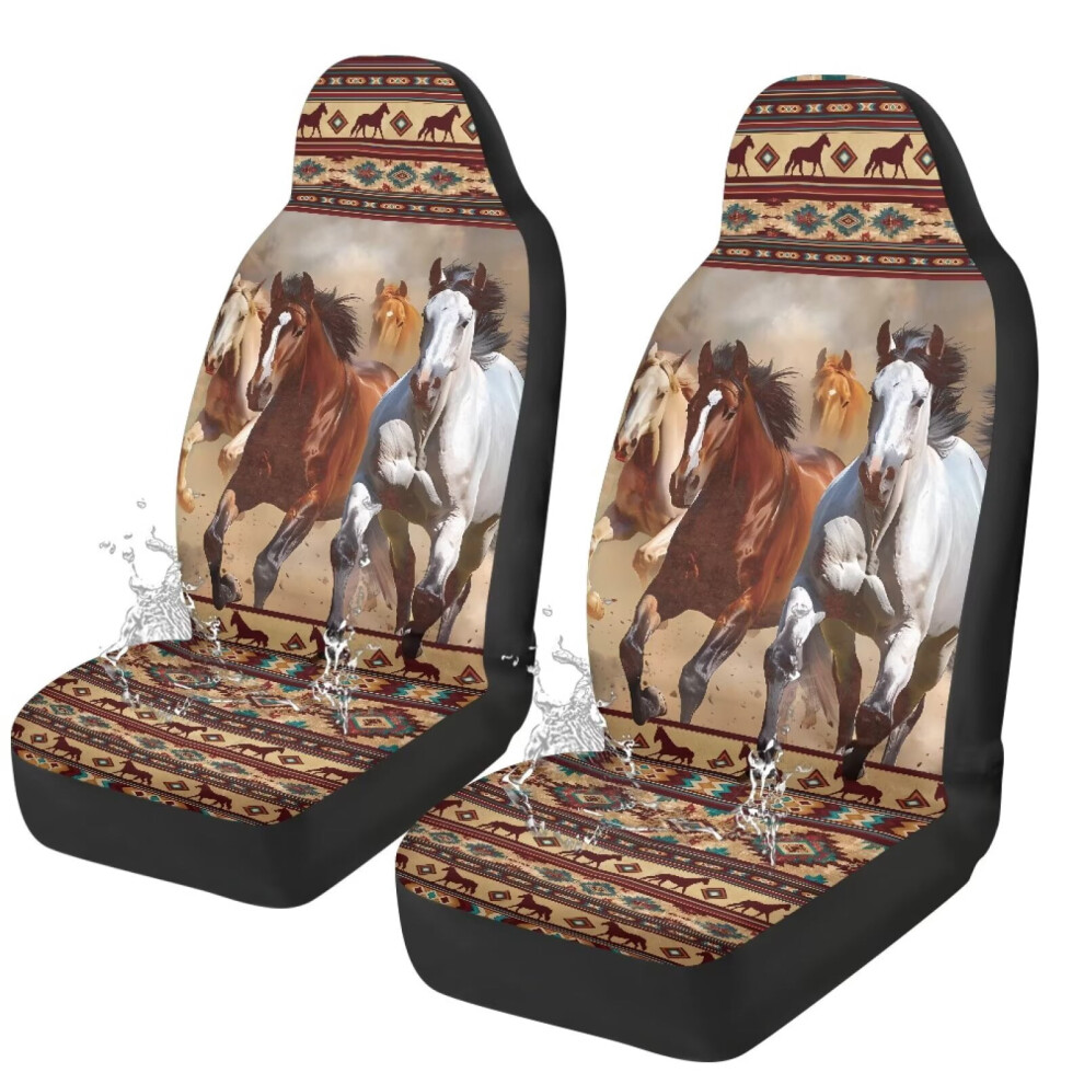 Waterproof Aztec Car Seat Covers Universal Fit 2 Pcs 9043876530777