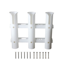 Fishing Rod Holder Bracket 3-Tube for Boat RV Truck
