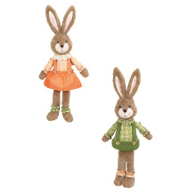 Cute Rabbit Curtain Tiebacks, Hand-Knitted Easter & Spring Decor for Bedroom/Dining Room – 2PCS, Compatible with Standard Curtains