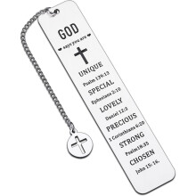 Christian Baptism Gifts for Women, Kids & Teens – Bible Bookmarks, Catholic Accessories, Religious Gifts – Compatible with All Bibles