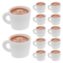 20 Pcs Dollhouse Coffee Mug Furniture Cup Items Mugs Child White
