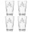Beer Glass Set Clear 4 Pieces 1