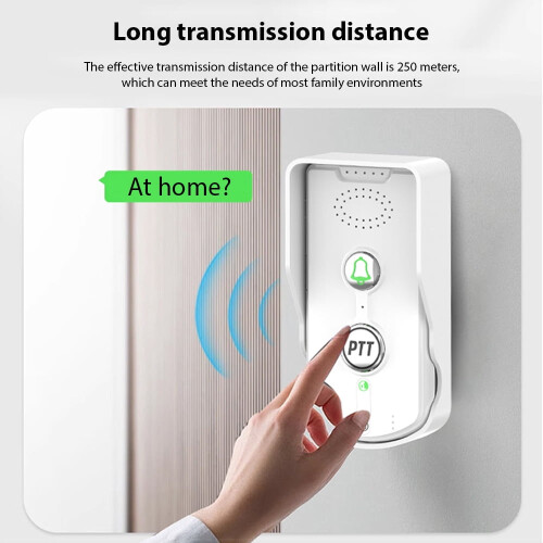 Wireless Rechargeable Doorbell Intercom 1000m Range 2