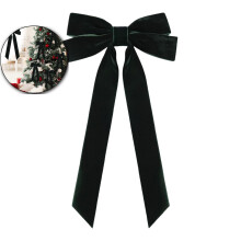Velvet Christmas Bows – Reusable Festive Holiday Decor for Gifts, Trees & Home – Soft Plaid Ribbon Bows for Wrapping, Wreaths & Party Decorations