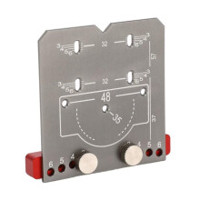 35mm Hinge Hole Drill Guide, 3-in-1 Aluminum Alloy Locator, Compatible with Standard Hinges