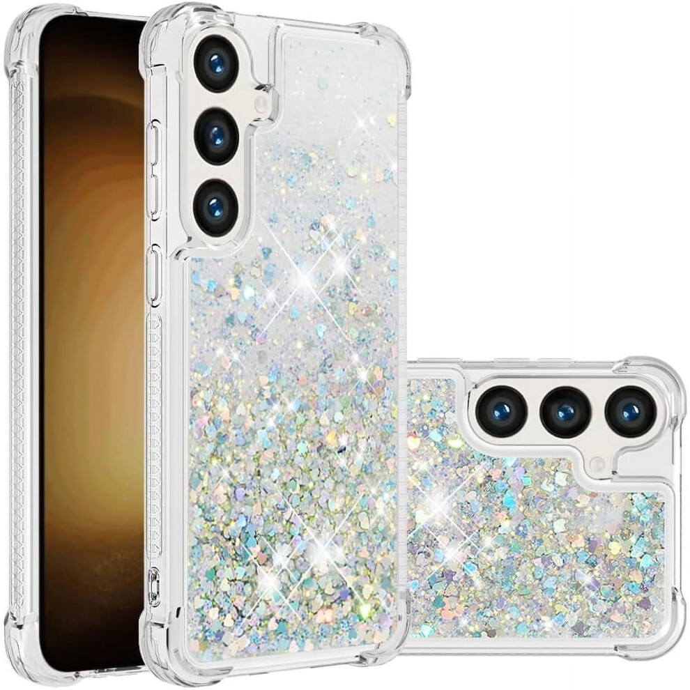 Glitter Liquid Quicksand Case For Compatible With Samsung Galaxy S24 Fe Â Shockproof, Soft Tpu, Cute Clear Bumper 9180333274772