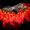 Chili Pepper LED String Lights for Decoration Red Plastic 5 Meter Long Battery Operated 8