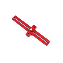 Aluminum Alloy T - Type Scribing Ruler with Hole Marking Tool for Woodworking