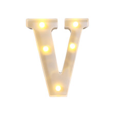 Letras LED luminosas de 26 piezas, alfabeto a pilas para fiestas, mesas, cumpleaños y decoración del hogar.