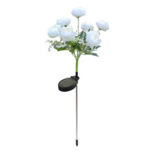 Lampe solaire pivoine de 71 cm (28 pouces) avec 7 LED, étanche, pour la décoration de jardin (allées, terrasses, etc.), éclairage extérieur,