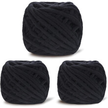 Plush Chenille Chunky Yarn 100g (54.6yd) – Bulky, Soft Velvet Yarn for Crochet, Knitting, Blankets, Amigurumi & Baby Projects