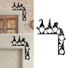 Christmas Door Topper, Cute Door Corner Decorations for Farmhouse Living Room Corner Christmas Indoor Outdoor Table Props Wall Window Decoration