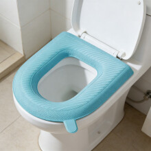 Toilet Seat Cushion, Comfortable Bathroom Accessory, Thick Soft Washable Material, for Year Round Home Use, Universal Household Solution