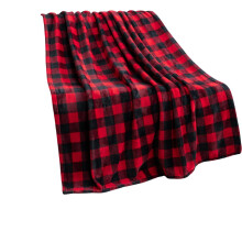 Christmas Red Plaid Fleece Throw Blanket 39"x51", Soft Cozy Sofa/Couch Decor – Compatible with Holiday Themes