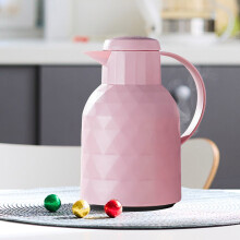 Large Capacity Glass Insulated Hot Kettle, 1L Thermal Carafe for Tea, Coffee, and Hot Water, Office and Home Use, Travel Coffee Pot
