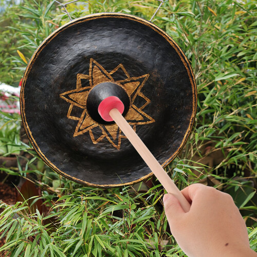 Chinese Gong Mallet Solid Wood Large Head 1 Piece 1