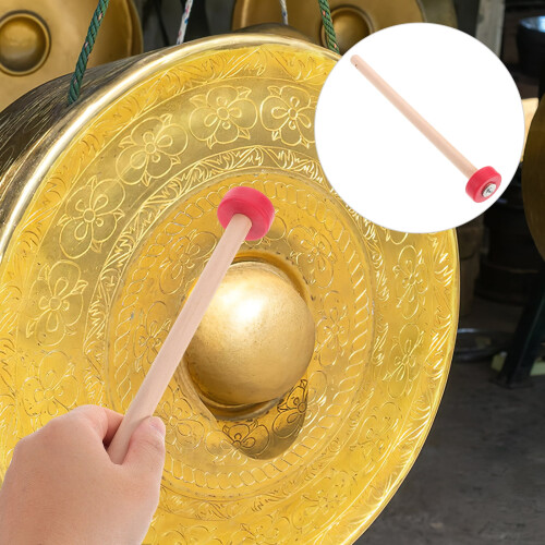 Chinese Gong Mallet Solid Wood Large Head 1 Piece 2