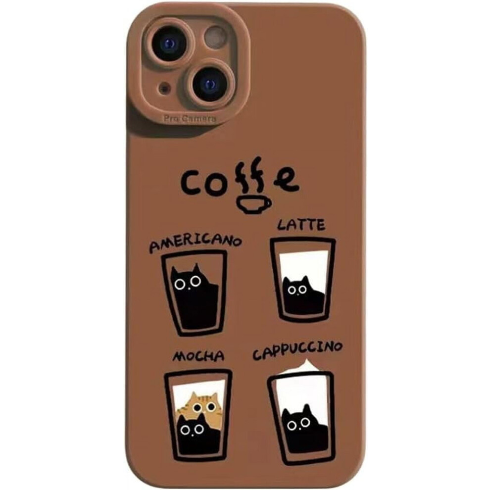 Cute Cartoon Coffee Cup Iphone Case Â Shockproof, Lens Protection (Compatible With Iphone 11 Pro Max, ) Brown 9426043665456